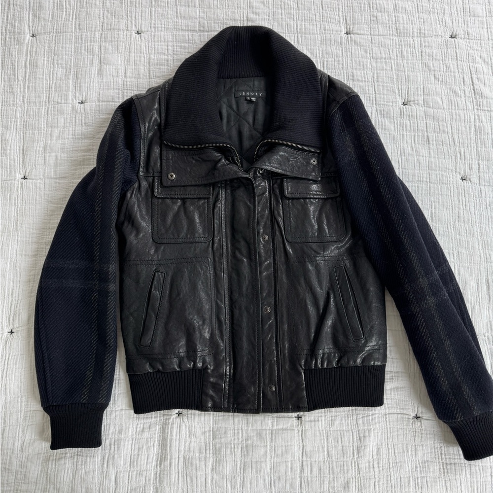 Theory leather jacket